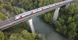 SBB-Brücke über die Reuss bei Mellingen AG
